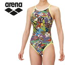 お買い得スペシャルプライス メール便送料無料 アリーナ 水泳 トレーニングワンピース(オープンバック) ウィメンズ AS5SWM50L-GRYL