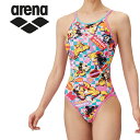 お買い得スペシャルプライス メール便送料無料 アリーナ 水泳 トレーニングワンピース(オープンバック) ウィメンズ AS5SWM52L-PKEM