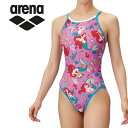 お買い得スペシャルプライス メール便送料無料 アリーナ 水泳 トレーニングワンピース(オープンバック) ウィメンズ AS5SWM56L-PKBL