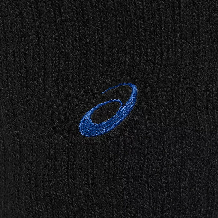 メール便送料無料 アシックス ワンポイントハイソックス 3053A137-003 メンズ