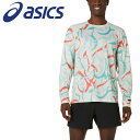 【お買い物マラソン限定店内ポイント最大20倍(5/16 1:59迄)】お買い得スペシャルプライス メール便送料無料 アシックス ROADランニンググラフィック長...