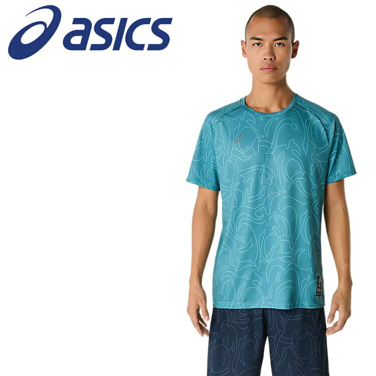 【ブラックフライデー限定店内ポイント最大20倍(11/27 1:59迄】 お買い得スペシャルプライス メール便送料無料 アシックス ドライグラフィック半袖シャツ...