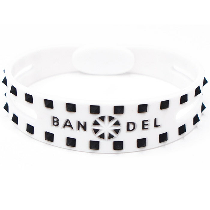 メール便送料無料 バンデル ブレスレット Studs Bracelet White×Black