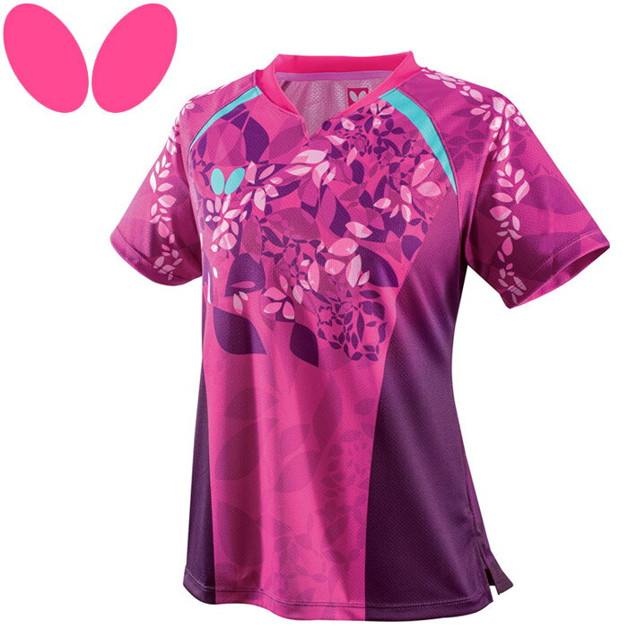 メール便送料無料バタフライ 卓球 CRECELIA SHIRT クレセリア シャツ レディース 45489-019