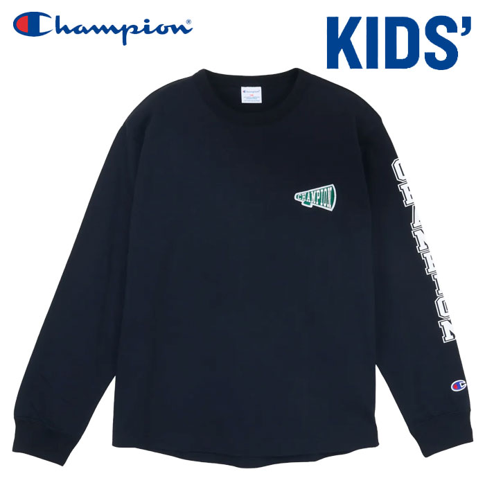 印花 - 【まとめ買いクーポン対象(組み合わせ自由)】 クリアランス 【返品不可】 メール便送料無料 チャンピオン 長袖 Tシャツ ロングスリーブTシャツ ボーイズカジュアル キッズ ジュニア CK-B402-090