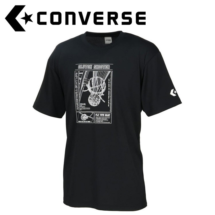 【感謝祭限定店内ポイント最大20倍(2025/11/16 23:59迄)】 お買い得スペシャルプライス メール便送料無料 コンバース CONVERSE バスケットボール 5S プリントTシャツ CB251362-1911