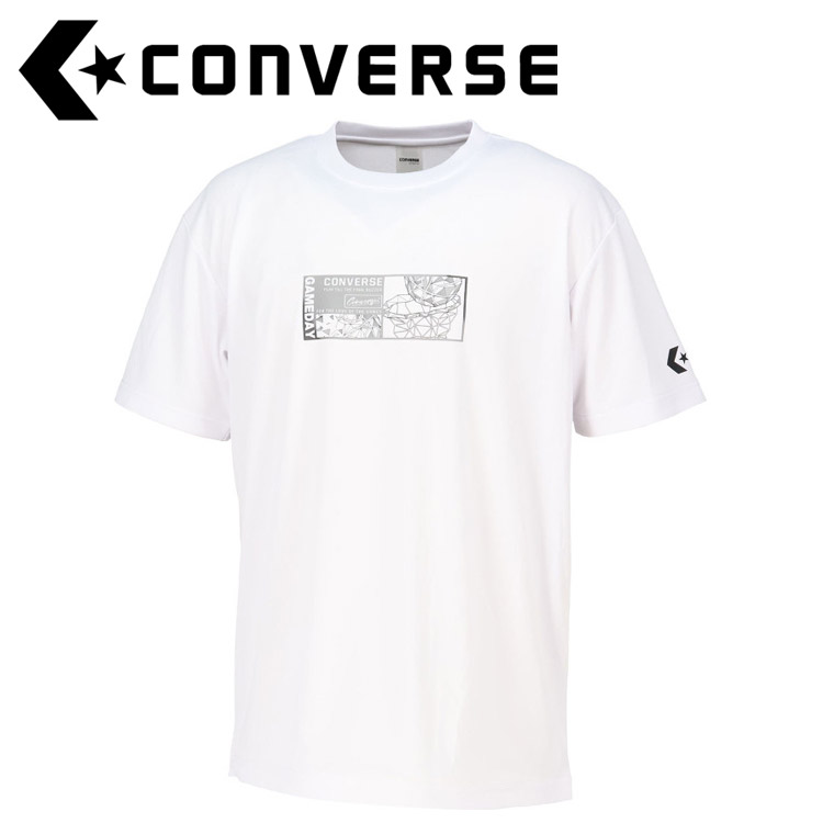 乐天商城 - お買い得スペシャルプライス メール便送料無料 コンバース CONVERSE バスケットボール 6S プリントTシャツ CB261363-1100