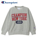 【GW期間限定店内ポイント最大20倍 5/7 9:59迄】 チャンピオン Champion CREW NECK SWEATS CKA007-070 キッズ ジュ...