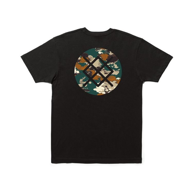 お買い得スペシャルプライス メール便送料無料 スタンス Tシャツ BADGE SS A3SS1C25BABLK