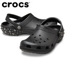 【5のつく日限定店内ポイント最大20倍(7/15 00:00~23:59迄)】 クロックス crocs CLASSIC STUDDED CLOG 211596-001 メンズ レディース サンダル