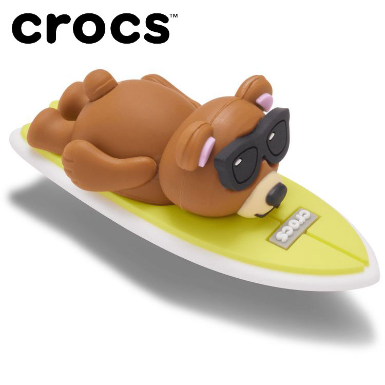 メール便送料無料 クロックス crocs ジビッツ 3D Surfing Bear 10018484 アクセサリー