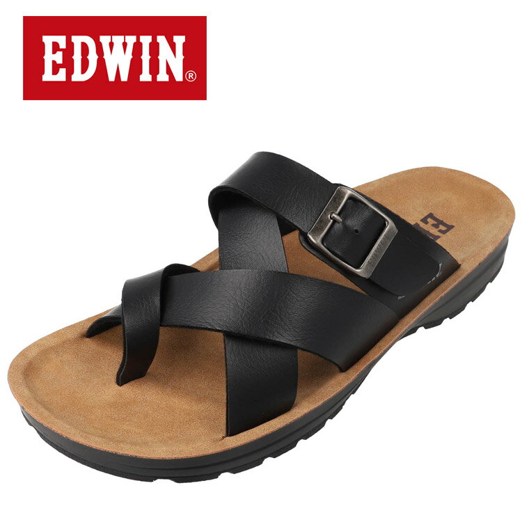 【5のつく日限定店内ポイント最大20倍(6/15 00:00〜23:59迄)】お買い得スペシャルプライス エドウィン EDWIN メンズサンダル EW5114-009 メンズ レディース シューズ 【地域限定送料無料】
