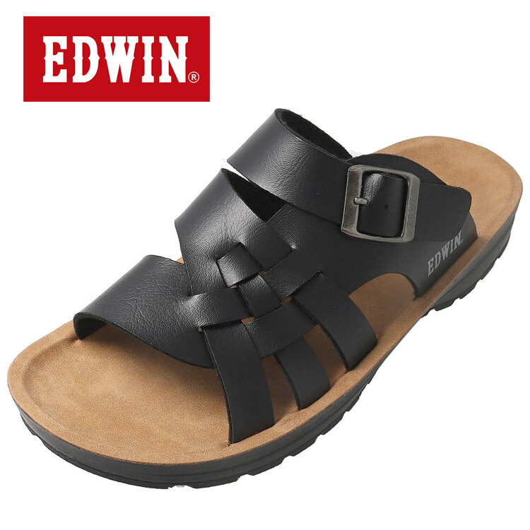 【0のつく日＆ワンダフルデー48時間限定店内ポイント最大20倍(4/30 00:00〜5/1 23:59迄)】 お買い得スペシャルプライス エドウィン EDWIN メンズサンダル EW5115-009 メンズ レディース シューズ 【地域限定送料無料】