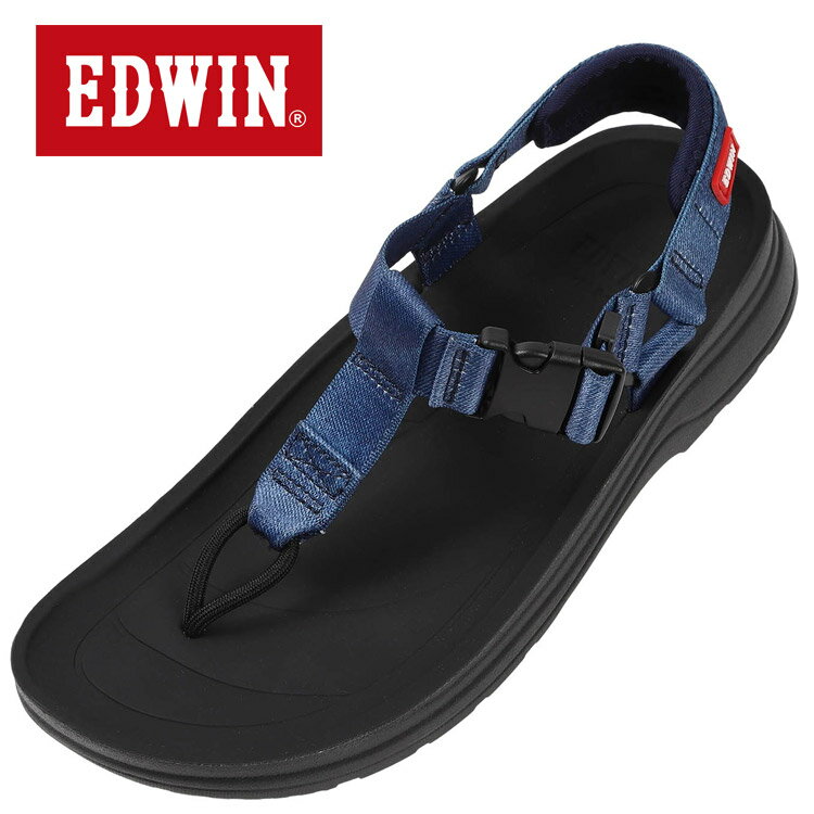 【0のつく日＆ワンダフルデー48時間限定店内ポイント最大20倍(4/30 00:00〜5/1 23:59迄)】 お買い得スペシャルプライス エドウィン EDWIN メンズスポーツサンダル 《リカバリーサンダル風の柔らかい天板》 EW5122-582 メンズ レディース シューズ 【地域限定送料無料】