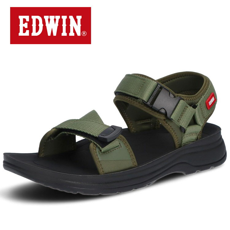 【0のつく日＆ワンダフルデー48時間限定店内ポイント最大20倍(4/30 00:00〜5/1 23:59迄)】 お買い得スペシャルプライス エドウィン EDWINメンズスポーツサンダル 《リカバリーサンダル風の柔らかい天板》 EW5123-403 メンズ レディース シューズ 【地域限定送料無料】