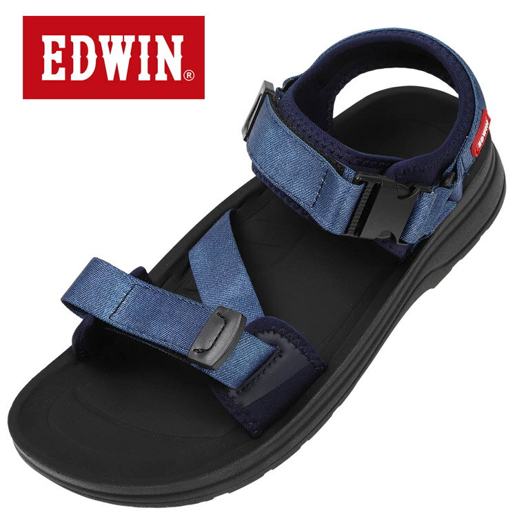 お買い得スペシャルプライス エドウィン EDWIN メンズスポーツサンダル 《リカバリーサンダル風の柔らかい天板》 EW5123-582 メンズ レディース シューズ 【地域限定送料無料】