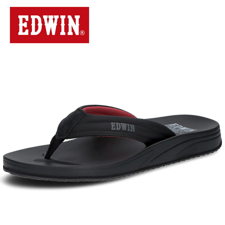 【0のつく日＆ワンダフルデー48時間限定店内ポイント最大20倍(4/30 00:00〜5/1 23:59迄)】 お買い得スペシャルプライス エドウィン EDWIN メンズビーチサンダル 《リカバリーサンダル風の柔らか天板のリゾート》 EW5124-009 メンズ レディース シューズ 【地域限定送料無料】