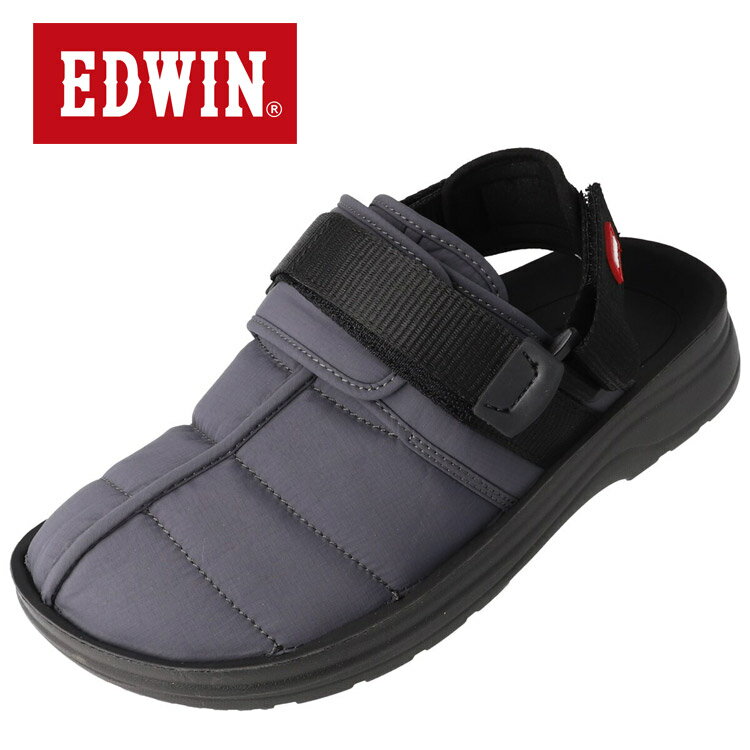 お買い得スペシャルプライス エドウィン EDWINメンズクロッグ 《新アイテム、25SSポアリングサンダルのFWクロッグバージョン、アッパーにはリップストップナイロン生地を使用》 EW5127-006 メンズ レディース シューズ