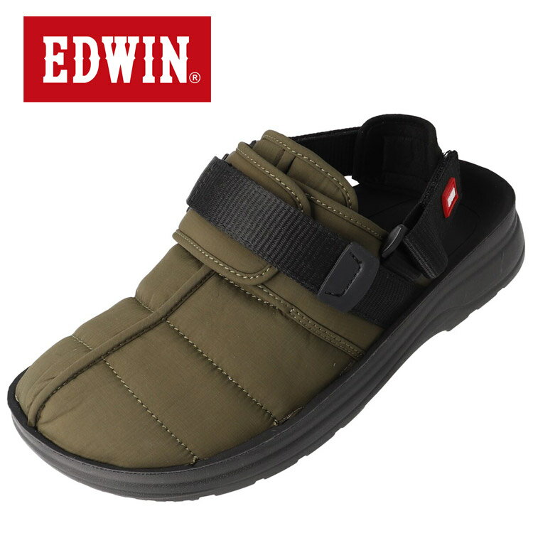 お買い得スペシャルプライス エドウィン EDWINメンズクロッグ 《新アイテム、25SSポアリングサンダルのFWクロッグバージョン、アッパーにはリップストップナイロン生地を使用》 EW5127-403 メンズ レディース シューズ