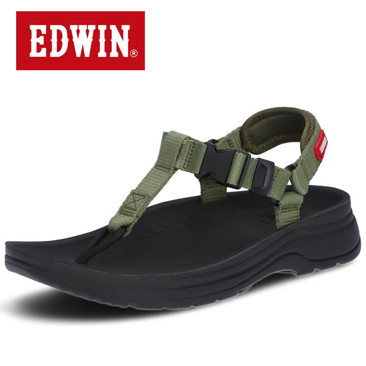 【0のつく日＆ワンダフルデー48時間限定店内ポイント最大20倍(4/30 00:00〜5/1 23:59迄)】 お買い得スペシャルプライス エドウィン EDWINレディーススポーツサンダル 《リカバリーサンダル風の柔らかい天板》 EW5222-403 レディース シューズ 【地域限定送料無料】