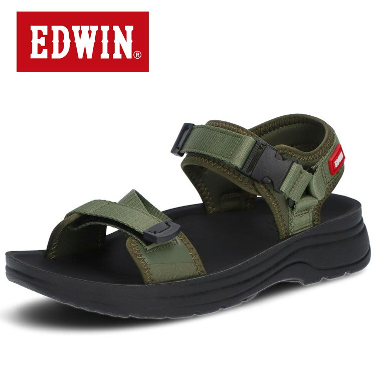 【0のつく日＆ワンダフルデー48時間限定店内ポイント最大20倍(4/30 00:00〜5/1 23:59迄)】 お買い得スペシャルプライス エドウィン EDWINレディーススポーツサンダル 《リカバリーサンダル風の柔らかい天板》 EW5223-403 レディース シューズ 【地域限定送料無料】