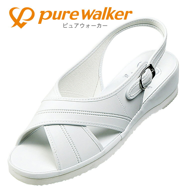 お買い得スペシャルプライス ピュアウォーカー PURE WALKER ナースサンダル 《ベーシックナースサンダル。クロスベルトタイプ。》 PW76..