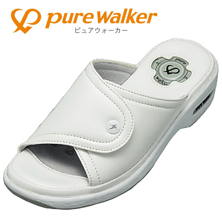 Rakuten - 【お買い物マラソン限定店内ポイント最大20倍(2026/4/14 20:00〜)】 お買い得スペシャルプライス ピュアウォーカー PURE WALKER オフィスサンダル 《プロフェッショナルナースサンダル》 PW8511-002 レディース シューズ
