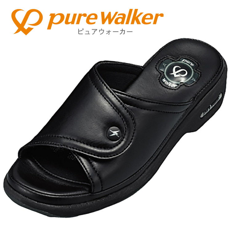 Rakuten - 【お買い物マラソン限定店内ポイント最大20倍(2026/4/17 9:59迄)】お買い得スペシャルプライス ピュアウォーカー PURE WALKER オフィスサンダル 《プロフェッショナルナースサンダル》 PW8511-009 レディース シューズ