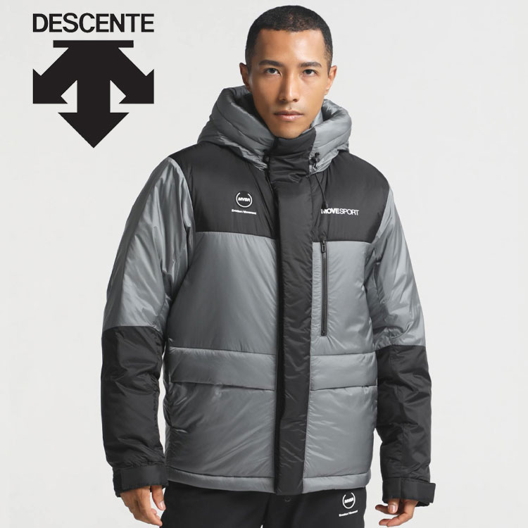 デサント ダウンジャケット メンズ お買い得スペシャルプライス デサント DESCENTE ムーブスポーツ MOVESPORT MVSP ナイロン ダウンジャケット メンズ DMMWJC44-GYBK