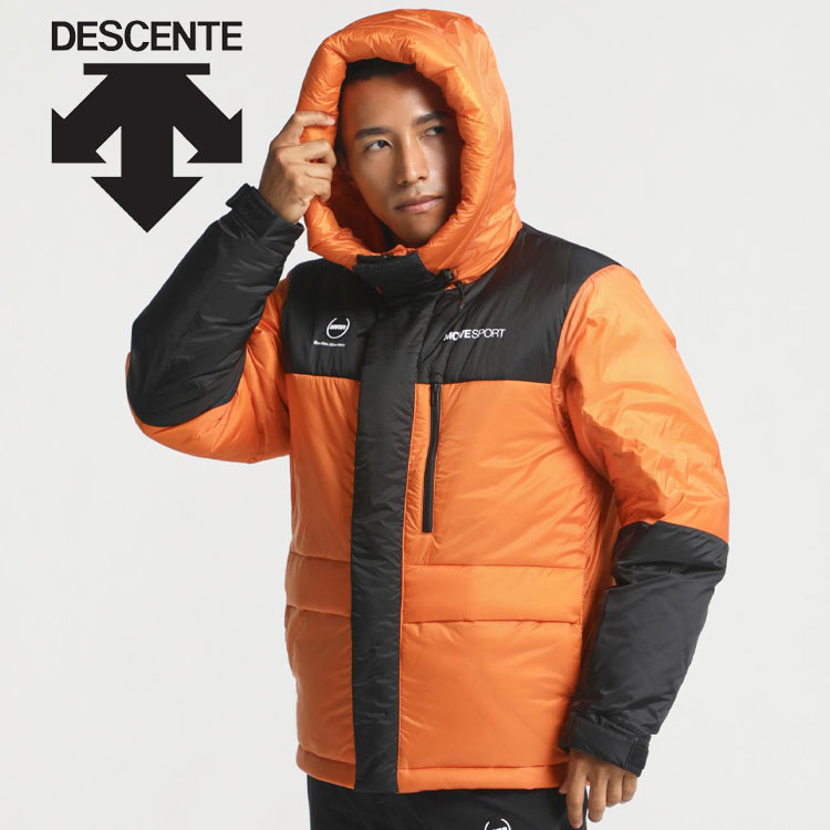 デサント ダウンジャケット メンズ お買い得スペシャルプライス デサント DESCENTE ムーブスポーツ MOVESPORT MVSP ナイロン ダウンジャケット メンズ DMMWJC44-ORBK