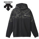 お買い得スペシャルプライス デサント DESCENTE ムーブスポーツ MOVESPORT MVSP S.F.TECH SHIELD 総柄グラフィック フードロゴ フルジップフーディー フード パーカー メンズ DMMWJF23-BKBK