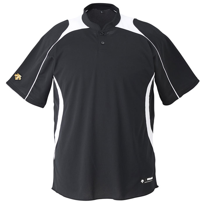 【5のつく日限定店内ポイント最大20倍(2/25 00:00〜23:59迄)】 お買い得スペシャルプライス メール便送料無料 デサント DESCENTE 野球 ベースボールシャツ 半袖 ジュニア JDB-110B-BKSW