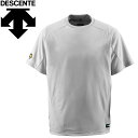 お買い得スペシャルプライス メール便送料無料 デサント DESCENTE 野球 ベースボールシャツ Tネック 半袖 ジュニア JDB-200-SLV(4)