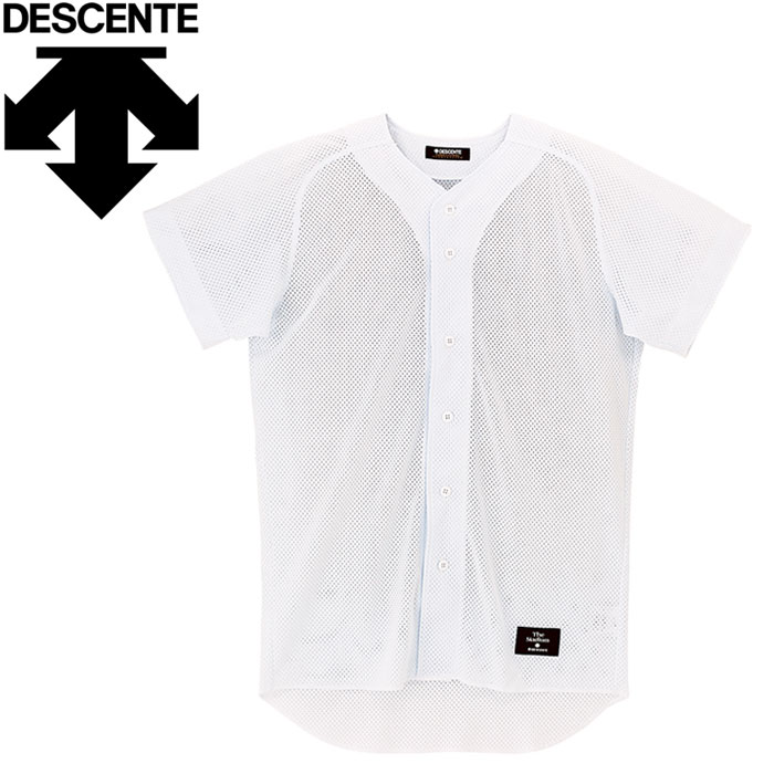 メール便送料無料 デサント DESCENTE フルオープンシャツ STD-17T-SWHT