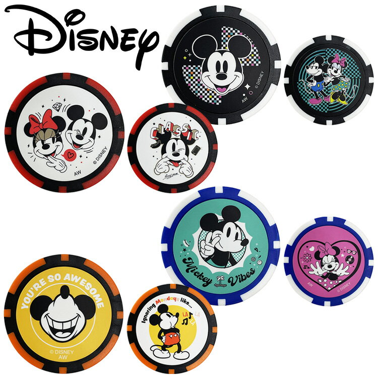 Rakuten - 【お買い物マラソン限定店内ポイント最大20倍(2026/4/14 20:00〜)】 ディズニーゴルフ DISNEY PLAYER MARKER4.0×2 マーカー XYMG6SM2 2026モデル 日本正規品