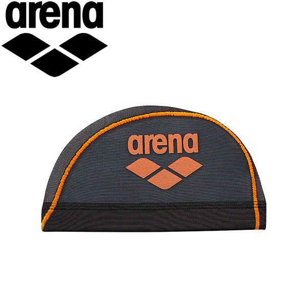 メール便送料無料 アリーナ arena 水泳 スイムキャップ 水泳帽 メンズ レディース ジュニア メッシュキャップ ARN6414-BFOG