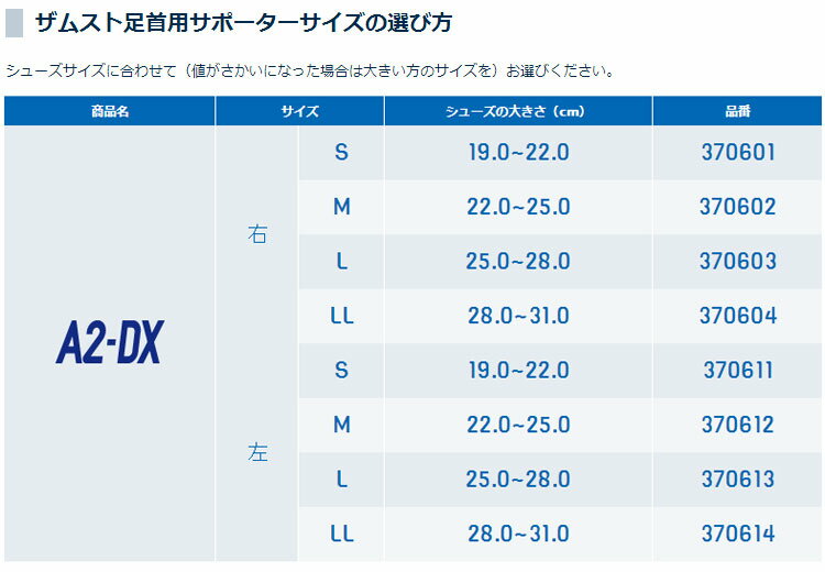 ザムスト A2-DX 足首用サポーターハードサ...の紹介画像3