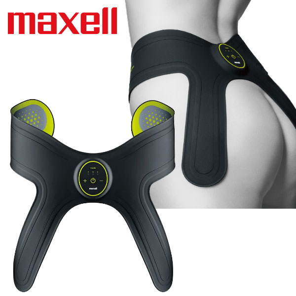 【在庫処分】maxell マクセル EMS運動器 もてケア ウエスト＆ヒップ 6極タイプ MXES-H600YG