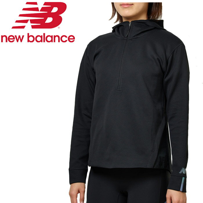 ニューバランス QSPEED ランクルースウェットシャツ WT93213-BK レディース 19FW New Balance