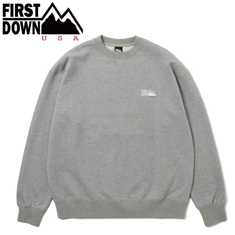 お買い得スペシャルプライス FIRST DOWN USA LOGO CREW SWEAT F972041-03 メンズ レディース