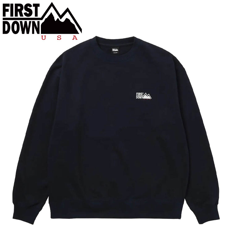 お買い得スペシャルプライス FIRST DOWN USA LOGO CREW SWEAT F972041-06 メンズ レディース