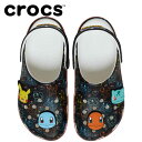 【スーパーセール期間限定店内ポイント最大20倍(9/4 20:00~)】 クロックス crocs Pokemon Print Cls Clg ポケモン プリント クラシック クロッグ 211343-90H メンズ レディース サンダル
