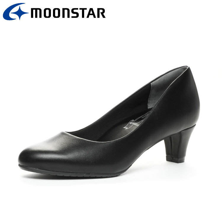 Rakuten - 【3日間限定店内ポイント最大20倍(4/18 00:00〜4/20 23:59迄)】お買い得スペシャルプライス ムーンスター MoonStar MS SGT501 ブラック 48900166 レディース シューズ パンプス