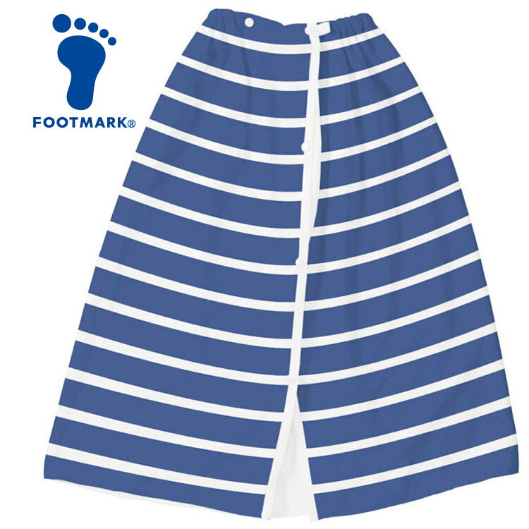 Rakuten - 【お買い物マラソン限定店内ポイント最大20倍(2026/4/14 20:00〜)】 FOOTMARK(フットマーク) 水泳 着替えタオル ボーダー 101925-08 【返品不可】 【地域限定送料無料】