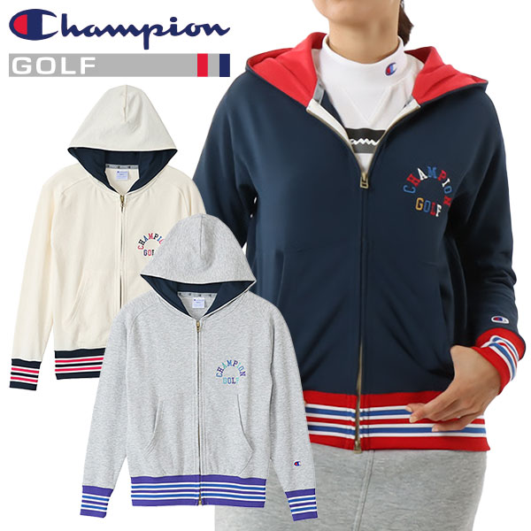 Champion Golf Tech Weave Terry Zip Hooded Sweat Shirt CW-XG102ポリプロピレン糸とポリエステルの異形糸に、伸縮性のあるポリエステル糸を加えた機能素材「Light Stretch Dry French Terry」を使用したTECH WEAVE（テックウィーブ） テリー ジップフーデッドスウェットシャツです。薄手で軽快な着心地で、肩の動きをスムーズにするラグランスリーブや、アドレス時に邪魔になりにくい少し長めの手首のリブなど、ゴルフのプレーに適した仕様です。ストレッチ性、軽量性、速乾性、通気性を向上。UVカット機能付きで、汗によるニオイの発生をアクティブに抑制し続ける抗菌・防臭機能「C ODORLESS by Polygiene」加工も行っています。正面にスラッシュポケット、袖と裾にはラインリブを付けています。胸にカレッジイメージのフォントで「CHAMPION（チャンピオン）」と「GOLF」を組み合わせたグラフィックをマルチカラーの刺繍で入れ、フードの裏に本体と異なる色の素材を使用しています。■素材：Tech Weave Terry本体：ポリエステル50% ポリプロピレン30% 複合繊維（ポリエステル）20%リブ：ポリエステル60% ポリプロピレン35% ポリウレタン5%■カラー：オフホワイト(020)、ブラック(090)、ネイビー(370)、グリーン(540)、ベージュ(780)■サイズ：S、M、L■製造国：インドネシアメーカー希望小売価格はメーカーカタログに基づいて掲載しています