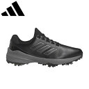 ADIDAS GOLF ZG23 LIR48 GW1178軽量性と快適性が向上しながら、前作のZG21から全ての要素がフルモデルチェンジし、より強く速くスイングできるツアーレベルのパワーシューズとしての性能が大幅に進化。ミッドソールはゴルフシューズとしては初搭載のLIGHTSTRIKE PROを採用し、構造と形状を一から見直し、ヘッドスピードアップに繋がるミッドソールのエナジーリターン・反発性能と安定性が前作から劇的に向上。同素材は、BOOSTより18%軽量でより高い反発性能と変形の少ない性質によってアグレッシブなフットワークをサポート。このLIGHTSTRIKE PROを、より硬度の高い通常のLIGHTSTRIKE素材のフレームで覆うことによって、スイング時に局所的に圧が集中するソールの外周部分の潰れすぎを制御し安定性を高める。加えて、足の両側面とヒール周りを囲うような新形状を採用し、歩行性能と軽量性に干渉せずにスイング時のブレを強力に制御する。この新ミッドソールと合わせて、採用されているのが足裏までをも安定性をもたらすのは新しいスタビリティーウィング。前作にはなかった足裏のサポートと捻れの制御が可能に。これらの安定構造によってアッパー素材の強度に頼らずに前作を超える安定性を実現していることで、歩きやすさと快適性を優先したアッパー素材を採用することが可能に。アウトソールもスパイクシューズ特有の地面を深く鋭く刺しパワフルなスイングを可能にする性能が大幅に向上。6クリートに合わせて、新テクノロジーのピクセルラグをソール全面に採用。スパイクシューズを好む初心者からコリン・モリカワのようなトッププロの無数のスイングデータを基に最適な形状・位置・サイズ・角度・高さが細かく設定されているピクセルが、地面を噛む性能を劇的に向上。加えて、ピクセルの間にスイング時にソール面が接する芝や土などの要素を堰き止めてグリッドロック状態を引き起こすことで全方向へ驚異的なグリップ力を発揮する。同時にピクセル表面によって接地面積も大幅に拡大し、スイング時は表面摩擦によるグリップをも可能にしながら歩行時の突き上げ感も軽減する。25.5cm 重量 : 約375g ツアーパフォーマンスラスト(EE相当)■アッパー：人工皮革/合成繊維■ミッドソール：EVA(LIGHTSTRIKE PRO+LIGHTSTRIKE■アウトソール：合成底■サイズ：24.5～32.5cm■カラー：コアブラック/ダークシルバーメタリック/シルバーメタリック(GW1178)メーカー希望小売価格はメーカーサイトに基づいて掲載しています