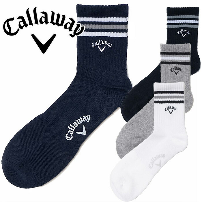 キャロウェイ ショートソックス メンズ 2024春夏 C24193104