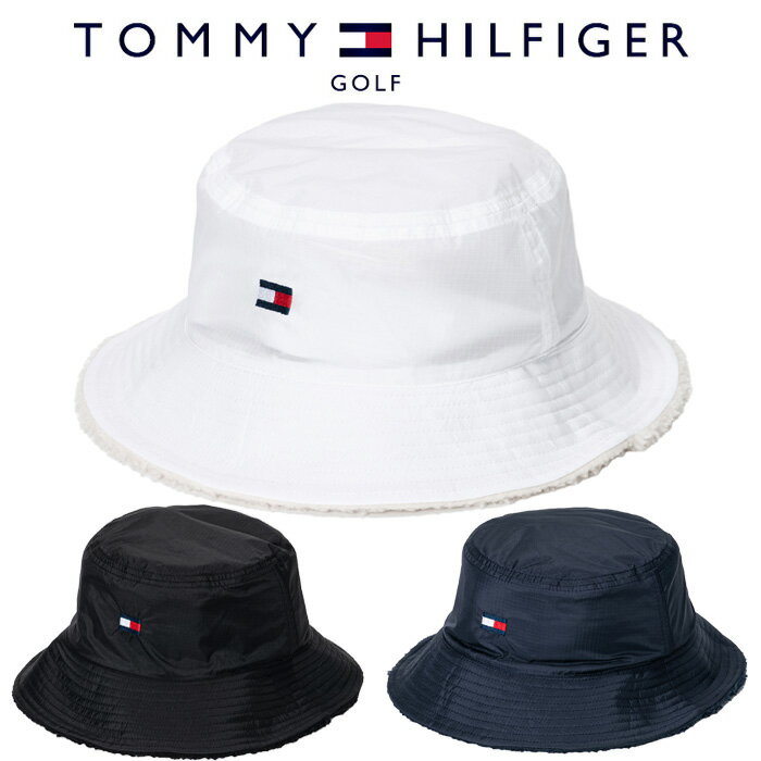 【お買い物マラソン限定店内ポイント最大20倍(10/14 20:00〜10/17 9:59迄)】 トミーヒルフィガーゴルフ リバーシブルボアハット 2024モデル THMB4F52