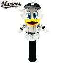 【スーパーセール期間限定店内ポイント最大20倍(9/11 1:59迄)】 千葉ロッテマリーンズ マーくん ヘッドカバー ドライバー用 プロ野球 ≪キャラクターシ...