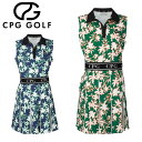 【お買い物マラソン限定店内ポイント最大20倍(5/16 1:59迄)】CPG GOLF FLOWER MOTIF ONE PIECE NS フラワーモチーフ ワ...